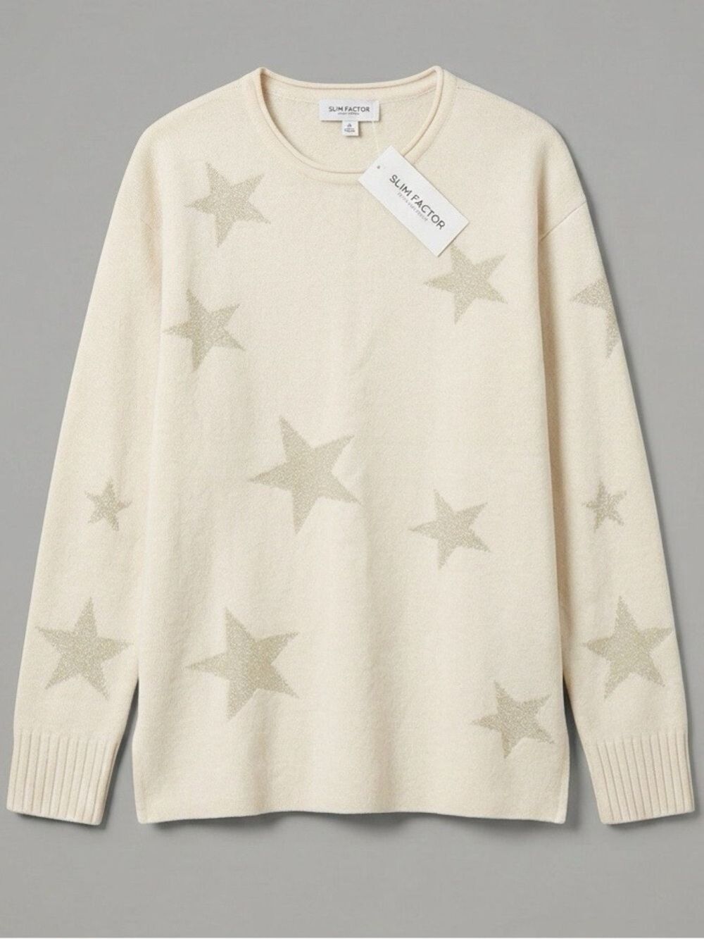 Slim Factor Investments Madison Star Sweater S M L - NWT